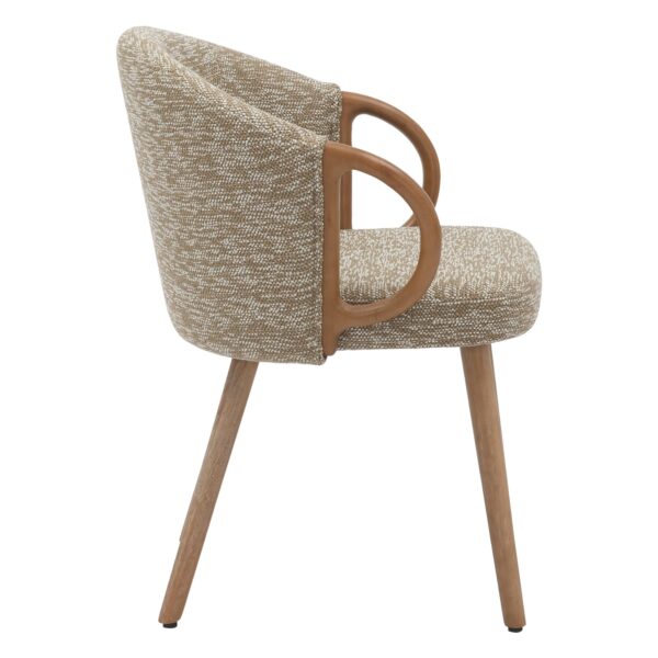 ΚΑΡΕΚΛΑ ΤΡΑΠΕΖΑΡΙΑΣ RIG HM9979.01 WHITE WASH ΞΥΛΟ ΟΞΙΑΣ-ΜΠΕΖ ΥΦΑΣΜΑ 59x58,5x72,5Υεκ. - Image 4