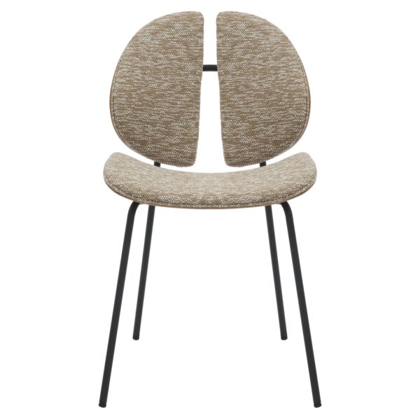 ΚΑΡΕΚΛΑ ΤΡΑΠΕΖΑΡΙΑΣ LUNGS HM9982.01 ΜΑΥΡΟ ΜΕΤΑΛΛΟ-ΜΠΕΖ ΥΦΑΣΜΑ 49x53,5x80Υεκ. - Image 3