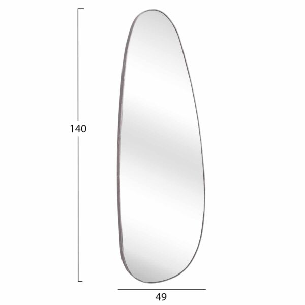 ΚΑΘΡΕΠΤΗΣ ΤΟΙΧΟΥ CRITHER HM4486.02 ΜΕ ΠΛΑΙΣΙΟ MDF ΣΕ GREY MARBLE ΧΡΩΜΑ 49x140Υεκ. - Image 2