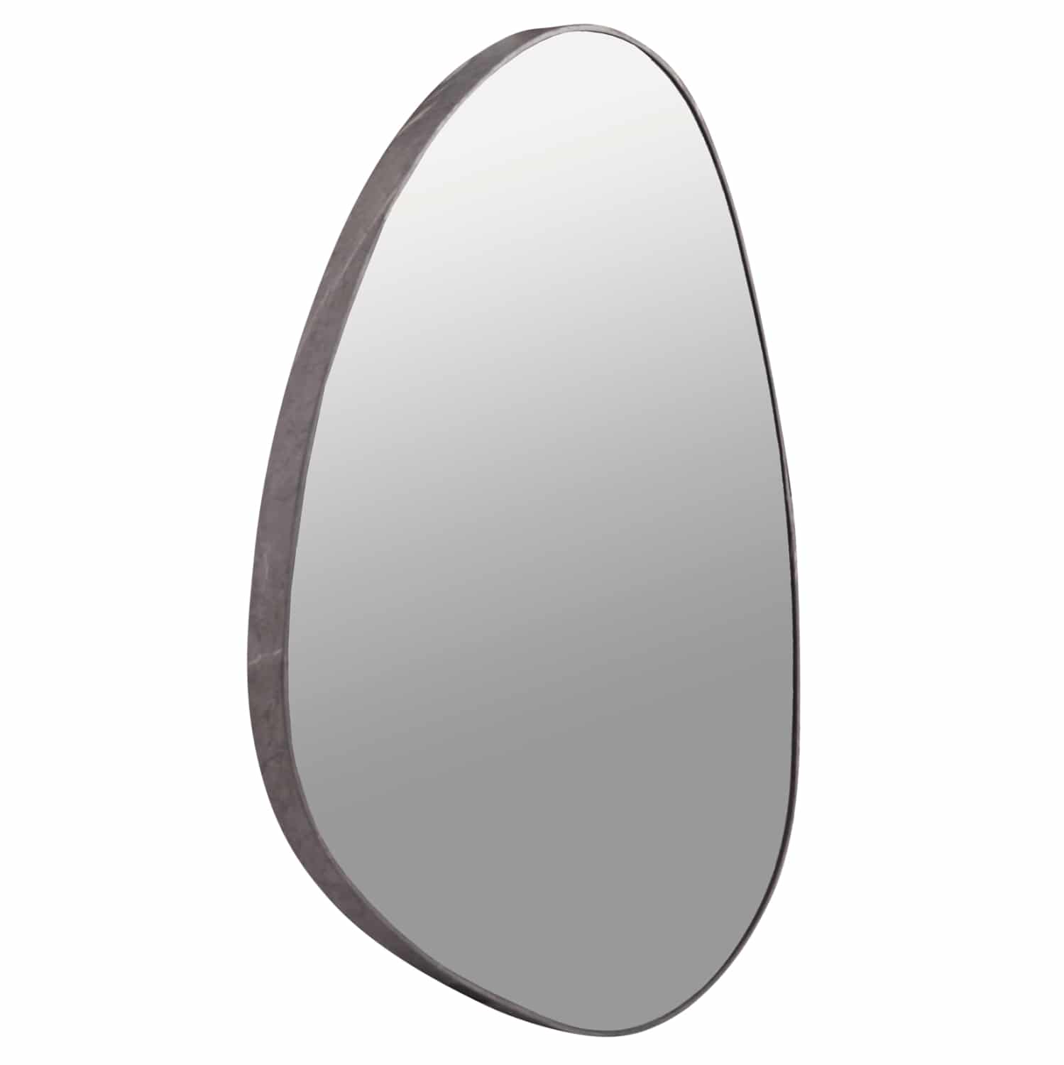HM4487.02 ΚΑΘΡΕΠΤΗΣ ΤΟΙΧΟΥ IRREGU HM4487.02 ΜΕ ΠΛΑΙΣΙΟ MDF ΣΕ GREY MARBLE ΧΡΩΜΑ 60x80Υεκ. - Image 1