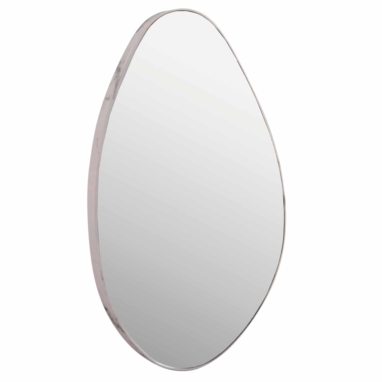 HM4488.05 ΚΑΘΡΕΠΤΗΣ ΤΟΙΧΟΥ DROP HM4488.05 ΜΕ ΠΛΑΙΣΙΟ MDF ΣΕ ΧΡΩΜΑΤΙΣΜΟ WHITE MARBLE 50x80Υεκ. - Image 1
