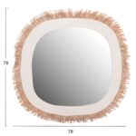 ΚΑΘΡΕΠΤΗΣ ΤΟΙΧΟΥ ΣΕΙΡΑ SANTORINI HM4527 MDF ΥΠΟΛΕΥΚΟ-ΔΙΑΚΟΣΜΗΣΗ ΣΕ ΜΠΕΖ 78x1,8x78Υεκ. - Image 2