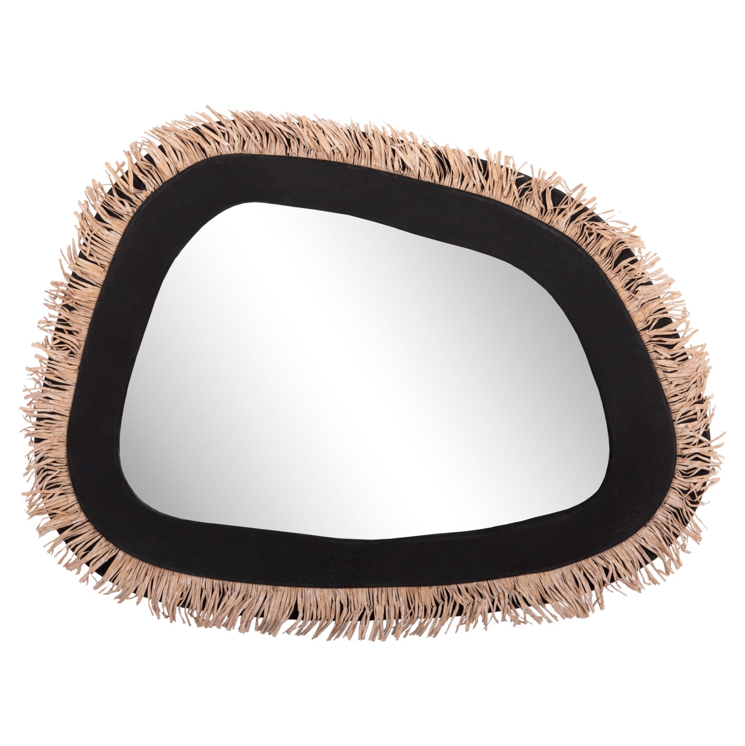 HM4530 ΚΑΘΡΕΠΤΗΣ ΤΟΙΧΟΥ ΣΕΙΡΑ SANTORINI HM4530 MDF ΜΑΥΡΟ-ΔΙΑΚΟΣΜΗΣΗ ΣΕ ΜΠΕΖ 80x1,8x60Υεκ. - Image 1