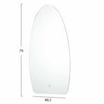 ΚΑΘΡΕΠΤΗΣ TOIXOY ΣΕΙΡΑ TORCH HM4496 ΧΩΡΙΣ ΠΛΑΙΣΙΟ-LED ΟΠΙΣΘΙΟΣ ΦΩΤΙΣΜΟΣ 48,5x79Υεκ. - Image 2
