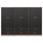 ΝΤΟΥΛΑΠΑ 6ΦΥΛΛΗ REINA ME 6 ΣΥΡΤΑΡΙΑ HM21060.03 ΜΕΛΑΜΙΝΗ ΣΕ ΓΚΡΙ-ΣΟΝΑΜΑ 240x42x181Υεκ