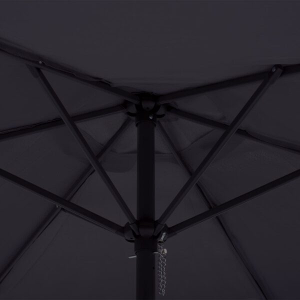 ΟΜΠΡΕΛΑ ΑΛΟΥΜΙΝΙΟΥ KACEN Φ250x236 εκ. ΜΕ 6 ΑΚΤΙΝΕΣ ΓΚΡΙ ΠΑΝΙ HM6030.10 - Image 3