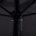 ΟΜΠΡΕΛΑ ΑΛΟΥΜΙΝΙΟΥ KACEN Φ250x236 εκ. ΜΕ 6 ΑΚΤΙΝΕΣ ΓΚΡΙ ΠΑΝΙ HM6030.10 - Image 4