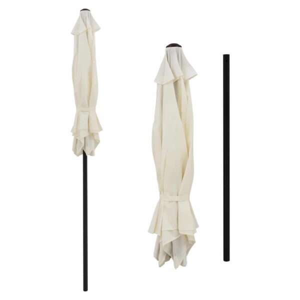 ΟΜΠΡΕΛΑ ΑΛΟΥΜΙΝΙΟΥ Φ250x236 εκ.ΜΕ 6 ΑΚΤΙΝΕΣ KACEN HM6030.02 ΕΚΡΟΥ ΓΚΡΙ - Image 4