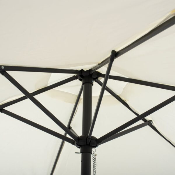 ΟΜΠΡΕΛΑ ΑΛΟΥΜΙΝΙΟΥ Φ250x236 εκ.ΜΕ 6 ΑΚΤΙΝΕΣ KACEN HM6030.02 ΕΚΡΟΥ ΓΚΡΙ - Image 5