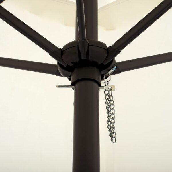 ΟΜΠΡΕΛΑ ΑΛΟΥΜΙΝΙΟΥ Φ250x236 εκ.ΜΕ 6 ΑΚΤΙΝΕΣ KACEN HM6030.02 ΕΚΡΟΥ ΓΚΡΙ - Image 6