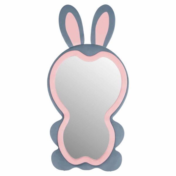 ΠΑΙΔΙΚΟΣ ΚΑΘΡΕΦΤΗΣ ΔΑΠΕΔΟΥ BUNNY HM4489.02 MDF ΡΟΖ & ΜΠΛΕ-ΜΑΥΡΟ STAND 80x162Υεκ. - Image 3