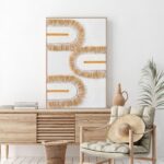 ΠΙΝΑΚΑΣ 3D HM4537.02 ΜΕ ΚΟΡΝΙΖΑ ΜΠΕΖ-ΚΑΜΒΑΣ ΛΕΥΚΟΣ-ΧΕΙΡΟΠΟΙΗΤΟΣ 80x3,5x120Υεκ. - Image 3