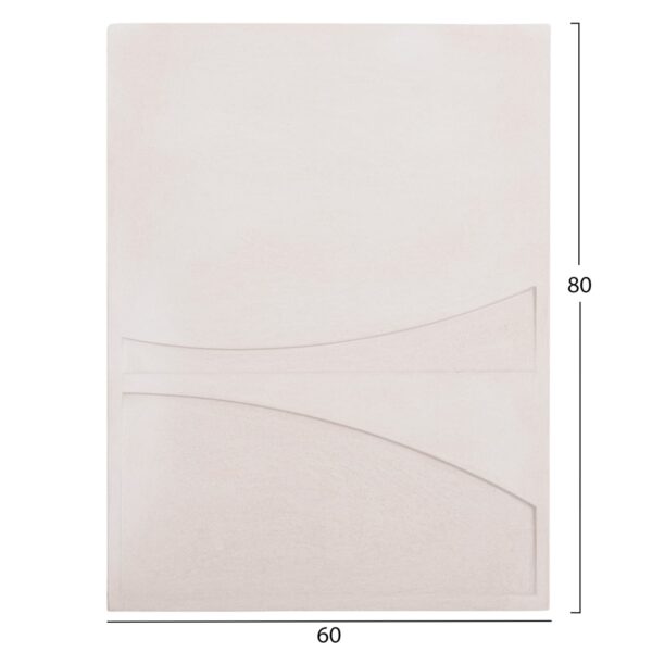 ΠΙΝΑΚΑΣ ΟΡΘΟΓΩΝΙΟΣ ΣΕΙΡΑ SANTORINI HM4510 MDF ΣΕ ΥΠΟΛΕΥΚΟ ΧΡΩΜΑ 60x4(πάχος)x80Υεκ. - Image 2