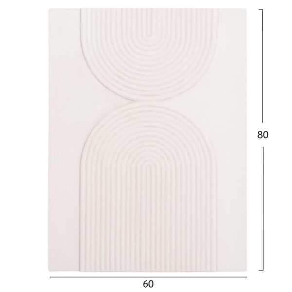 ΠΙΝΑΚΑΣ ΟΡΘΟΓΩΝΙΟΣ ΣΕΙΡΑ SANTORINI HM4523 MDF ΣΕ ΥΠΟΛΕΥΚΟ ΧΡΩΜΑ 60x4(πάχος)x80Υεκ. - Image 2