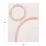 ΠΙΝΑΚΑΣ ΟΡΘΟΓΩΝΙΟΣ ΣΕΙΡΑ SANTORINI HM4534 MDF ΥΠΟΛΕΥΚΟ ΧΡΩΜΑ-ΔΙΑΚΟΣΜΗΣΗ ΜΠΕΖ 48x4,5(πάχος)x60Υεκ. - Image 2