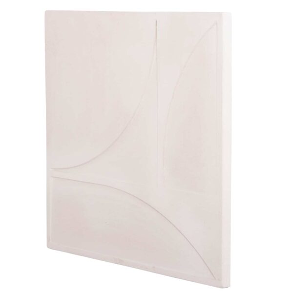 ΠΙΝΑΚΑΣ ΤΕΤΡΑΓΩΝΟΣ ΣΕΙΡΑ SANTORINI HM4507 MDF ΣΕ ΥΠΟΛΕΥΚΟ ΧΡΩΜΑ 80x4(πάχος)x80Υεκ. - Image 3