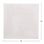 ΠΙΝΑΚΑΣ ΤΕΤΡΑΓΩΝΟΣ ΣΕΙΡΑ SANTORINI HM4508 MDF ΣΕ ΥΠΟΛΕΥΚΟ ΧΡΩΜΑ 80x4(πάχος)x80Υεκ. - Image 2