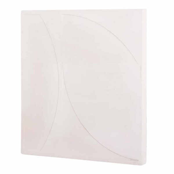 ΠΙΝΑΚΑΣ ΤΕΤΡΑΓΩΝΟΣ ΣΕΙΡΑ SANTORINI HM4508 MDF ΣΕ ΥΠΟΛΕΥΚΟ ΧΡΩΜΑ 80x4(πάχος)x80Υεκ. - Image 3