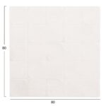 ΠΙΝΑΚΑΣ ΤΕΤΡΑΓΩΝΟΣ ΣΕΙΡΑ SANTORINI HM4516 MDF ΣΕ ΥΠΟΛΕΥΚΟ ΧΡΩΜΑ 80x4,5(πάχος)x80Υεκ. - Image 2
