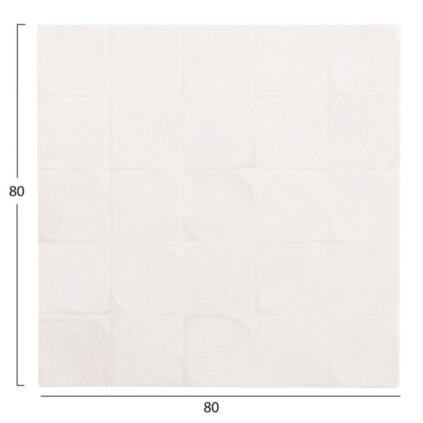 ΠΙΝΑΚΑΣ ΤΕΤΡΑΓΩΝΟΣ ΣΕΙΡΑ SANTORINI HM4516 MDF ΣΕ ΥΠΟΛΕΥΚΟ ΧΡΩΜΑ 80x4,5(πάχος)x80Υεκ. - Image 2