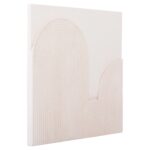 ΠΙΝΑΚΑΣ ΤΕΤΡΑΓΩΝΟΣ ΣΕΙΡΑ SANTORINI HM4517 MDF ΣΕ ΥΠΟΛΕΥΚΟ ΧΡΩΜΑ 80x4,5(πάχος)x80Υεκ. - Image 3