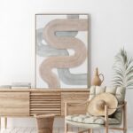 ΠΙΝΑΚΑΣ ΤΟΙΧΟΥ 3D SHON HM4557 ΜΕ ΚΟΡΝΙΖΑ ΜΠΕΖ-ΧΕΙΡΟΠΟΙΗΤΕΣ ΚΑΜΠΥΛΕΣ 72x5Χ102Υεκ. - Image 3