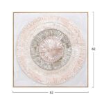 ΠΙΝΑΚΑΣ ΤΟΙΧΟΥ 3D HM4578 ΜΕ ΚΟΡΝΙΖΑ ΜΠΕΖ-ΧΕΙΡΟΠΟΙΗΤΟΙ ΚΥΚΛΟΙ 82x4,5Χ82Υεκ. - Image 2