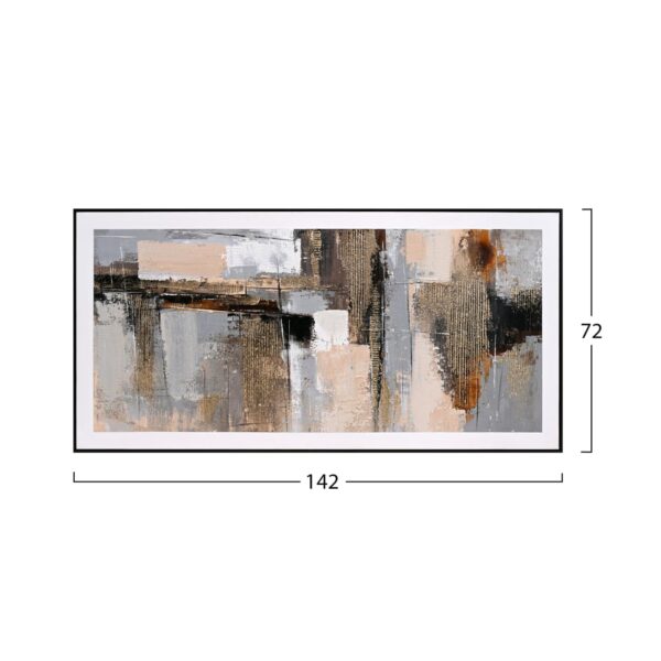 ΠΙΝΑΚΑΣ ΤΟΙΧΟΥ SEDIMENT HM4551 ΜΕ ΚΟΡΝΙΖΑ ΜΑΥΡΗ-ΚΑΜΒΑΣ 142x4.5x72Υεκ - Image 2