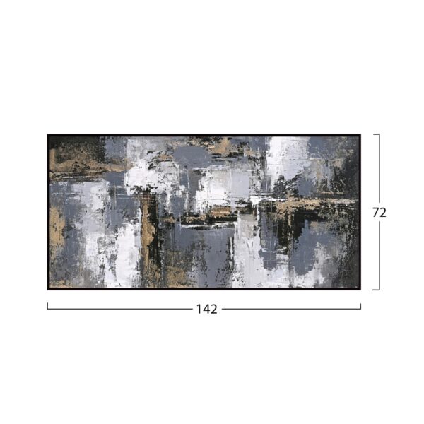 ΠΙΝΑΚΑΣ ΤΟΙΧΟΥ SEDIMENT HM4576 ΜΕ ΚΟΡΝΙΖΑ ΜΑΥΡΗ-ΚΑΜΒΑΣ 142x4.5x72Υεκ - Image 2