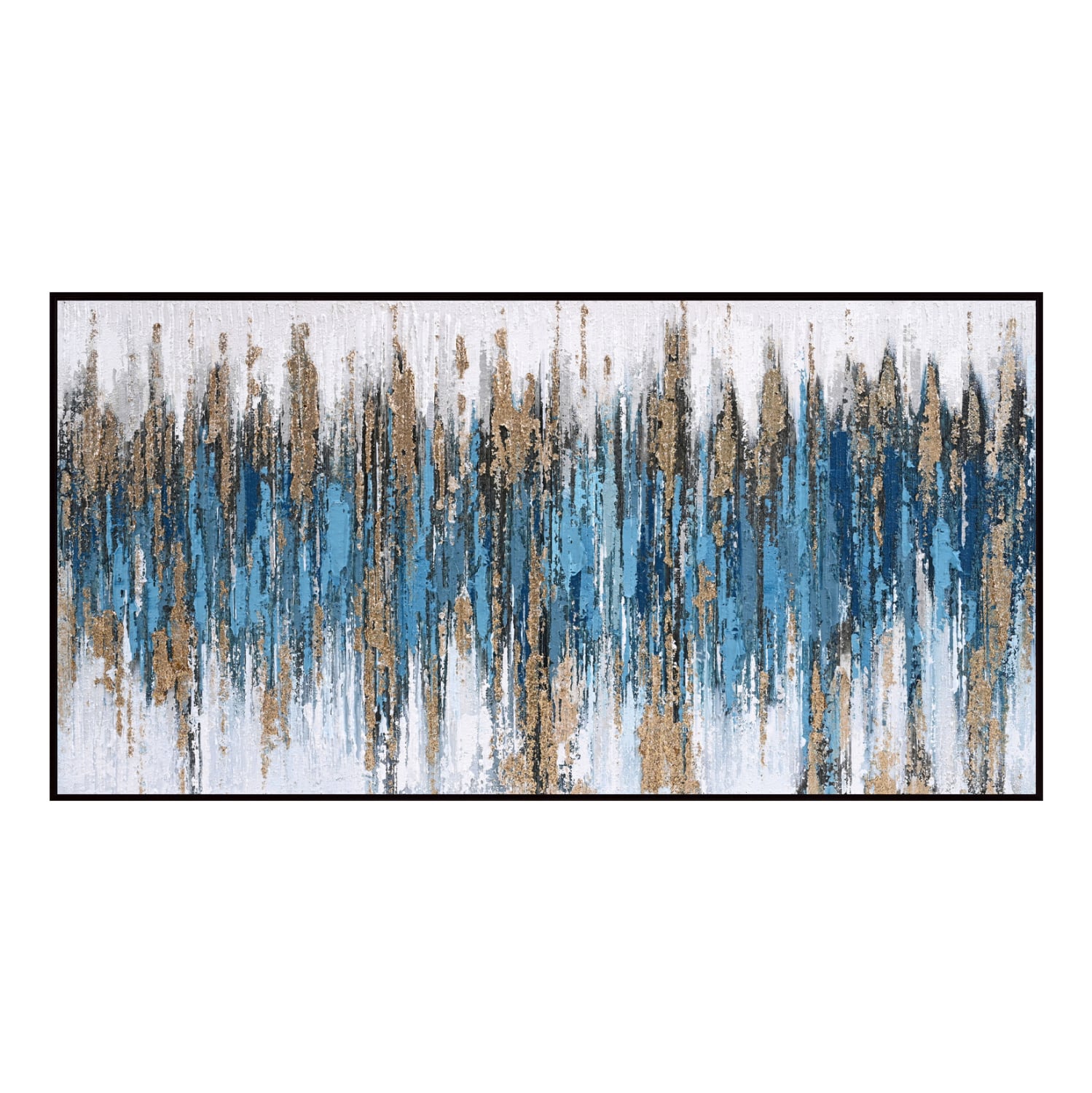 HM4574.02 ΠΙΝΑΚΑΣ ΤΟΙΧΟΥ SEDIMENT (ΜΠΛΕ) HM4574.02 ΜΕ ΚΟΡΝΙΖΑ ΜΑΥΡΗ-ΚΑΜΒΑΣ 142x4.5x72Υεκ - Image 1