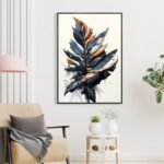ΠΙΝΑΚΑΣ TOIXOY TROPICO HM4547.01 ΚΟΡΝΙΖΑ ΜΑΥΡΗ-ΚΑΜΒΑΣ ΕΚΤΥΠΩΣΗ 52,5x2,8x72,5Υεκ. - Image 3
