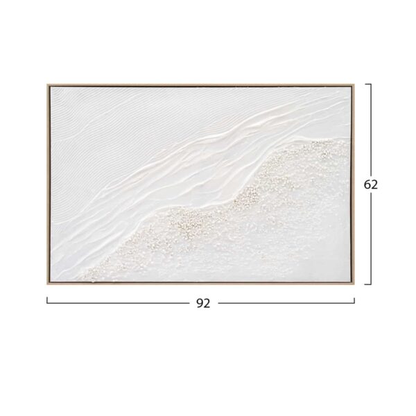 ΠΙΝΑΚΑΣ TOIXOY SEDIMENT HM4555 ΜΕ ΚΟΡΝΙΖΑ ΜΠΕΖ-ΚΑΜΒΑΣ ΣΕ ΛΕΥΚΕΣ ΑΠΟΧΡΩΣΕΙΣ 92x4,5x62Υεκ. - Image 2