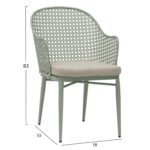 ΠΟΛΥΘΡΟΝΑ ΑΛΟΥΜΙΝΙΟΥ OREGO HM6268.06 ΦΥΣΤΙΚΙ-ΜΑΞΙΛΑΡΙ ΜΠΕΖ 56x59x81Υεκ. - Image 2