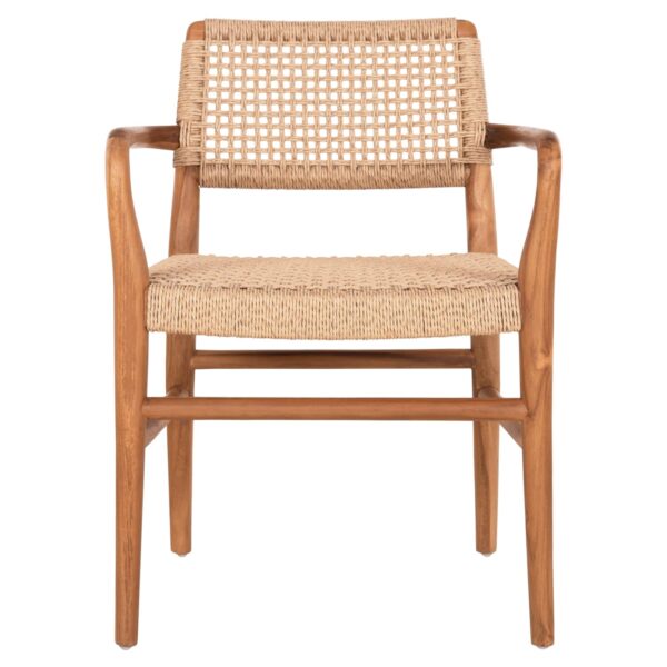 ΠΟΛΥΘΡΟΝΑ ROSCO HM6132 ΞΥΛΟ ΤΕΑΚ ΦΥΣΙΚΟ-ΣΧΟΙΝΙ VIRO ΜΠΕΖ 56x54,5x78Υεκ. - Image 3