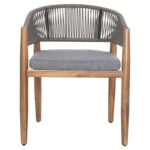 ΠΟΛΥΘΡΟΝΑ NAVAN HM6135.01 ΞΥΛΟ ΑΚΑΚΙΑΣ ΦΥΣΙΚΟ-ΣΧΟΙΝΙ NYLON ΓΚΡΙ 59x58x76Υεκ. - Image 3