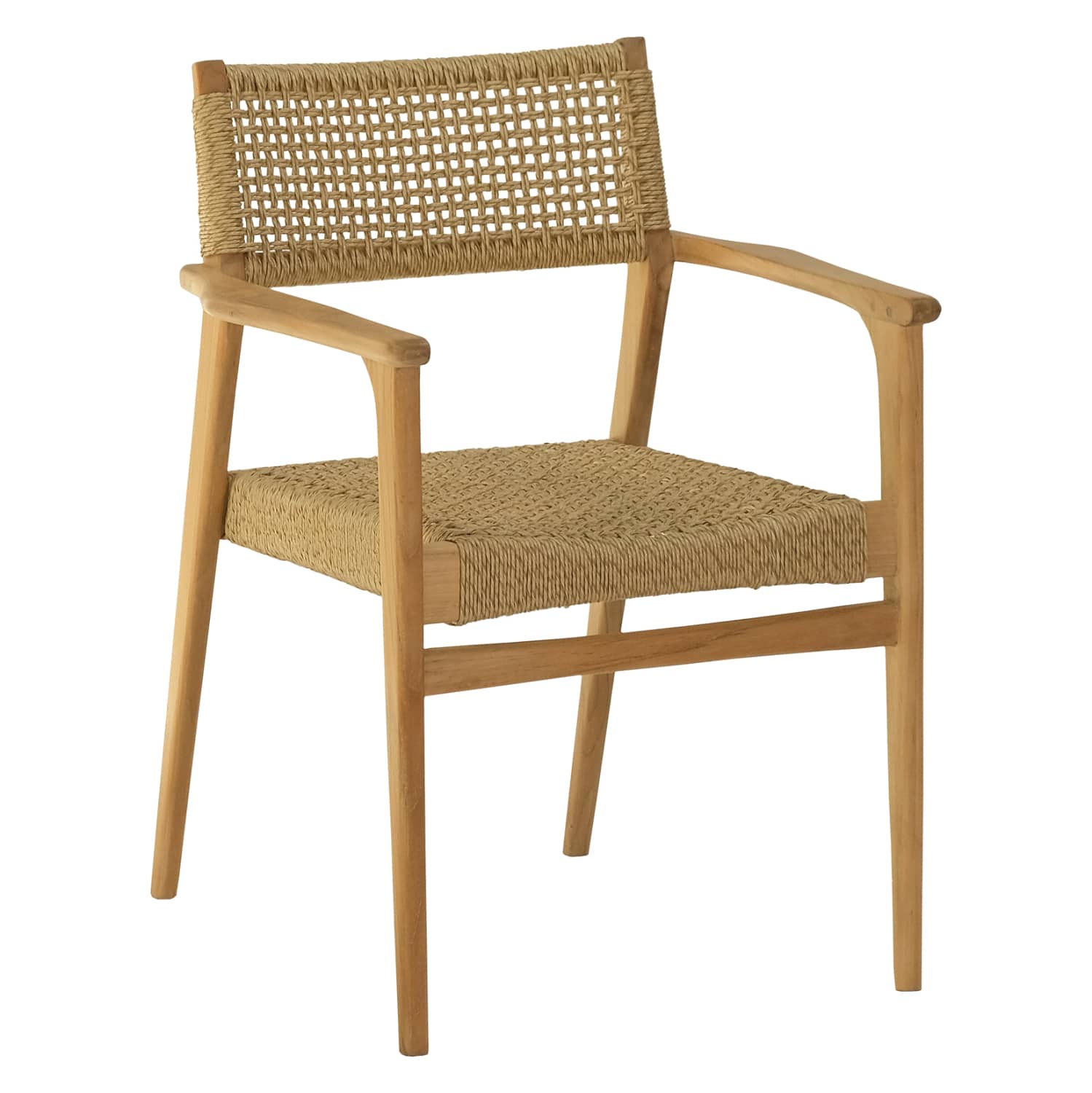 HM9937 ΠΟΛΥΘΡΟΝΑ NEBO HM9937 ΞΥΛΟ TEAK & ΣΥΝΘ.RATTAN ΣΕ ΦΥΣΙΚΟ ΧΡΩΜΑ 57x63x80,5Υ - Image 1