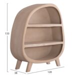 ΡΑΦΙΕΡΑ ΣΕΙΡΑ SANTORINI HM18060.02 MDF ΣΕ ΚΑΦΕ ΧΡΩΜΑ 120x38x133Υεκ. - Image 2