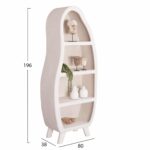 ΡΑΦΙΕΡΑ ΣΕΙΡΑ SANTORINI HM18067 MDF ΣΕ ΥΠΟΛΕΥΚΟ ΧΡΩΜΑ 80x38x196Υεκ. - Image 2