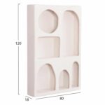ΡΑΦΙΕΡΑ-ΚΟΜΜΟ ΣΕΙΡΑ SANTORINI HM18059 MDF ΣΕ ΥΠΟΛΕΥΚΟ 80x18x120Υεκ. - Image 2