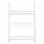 ΡΑΦΙΕΡΑ ΤΟΙΧΟΥ SANI HM18223.01 ΜΕΛΑΜΙΝΗ ΣΕ ΛΕΥΚΟ 60x10x90Υεκ. (3 ΡΑΦΙΑ) - Image 3