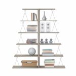 ΣΕΤ ΒΙΒΛΙΟΘΗΚΕΣ 2ΤΜΧ MINI TARS HM11772.11 ΜΕΛΑΜΙΝΗ SONAMA-ΛΕΥΚΟ 65x24x146Υεκ.(x2)