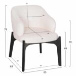 ΣΕΤ ΤΡΑΠΕΖΑΡΙΑΣ 5ΤΜΧ ABAI HM21077.01 ΣΤΡΟΓΓΥΛΟ ΤΡΑΠΕΖΙ Φ150εκ.& 4 ΚΑΡΕΚΛΕΣ-ΜΑΥΡΟ - Image 3