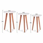 ΣΕΤ ΤΡΑΠΕΖΙ ΣΑΛΟΝΙΟΥ & 3 ΒΟΗΘ.ΤΡΑΠΕΖΙΑ VITAL HM18180.03 ΜΕΛΑΜΙΝΗ ΛΕΥΚΟ ΜΑΡΜΑΡΟ-ΚΑΡΥΔΙ ΠΟΔΙΑ - Image 2