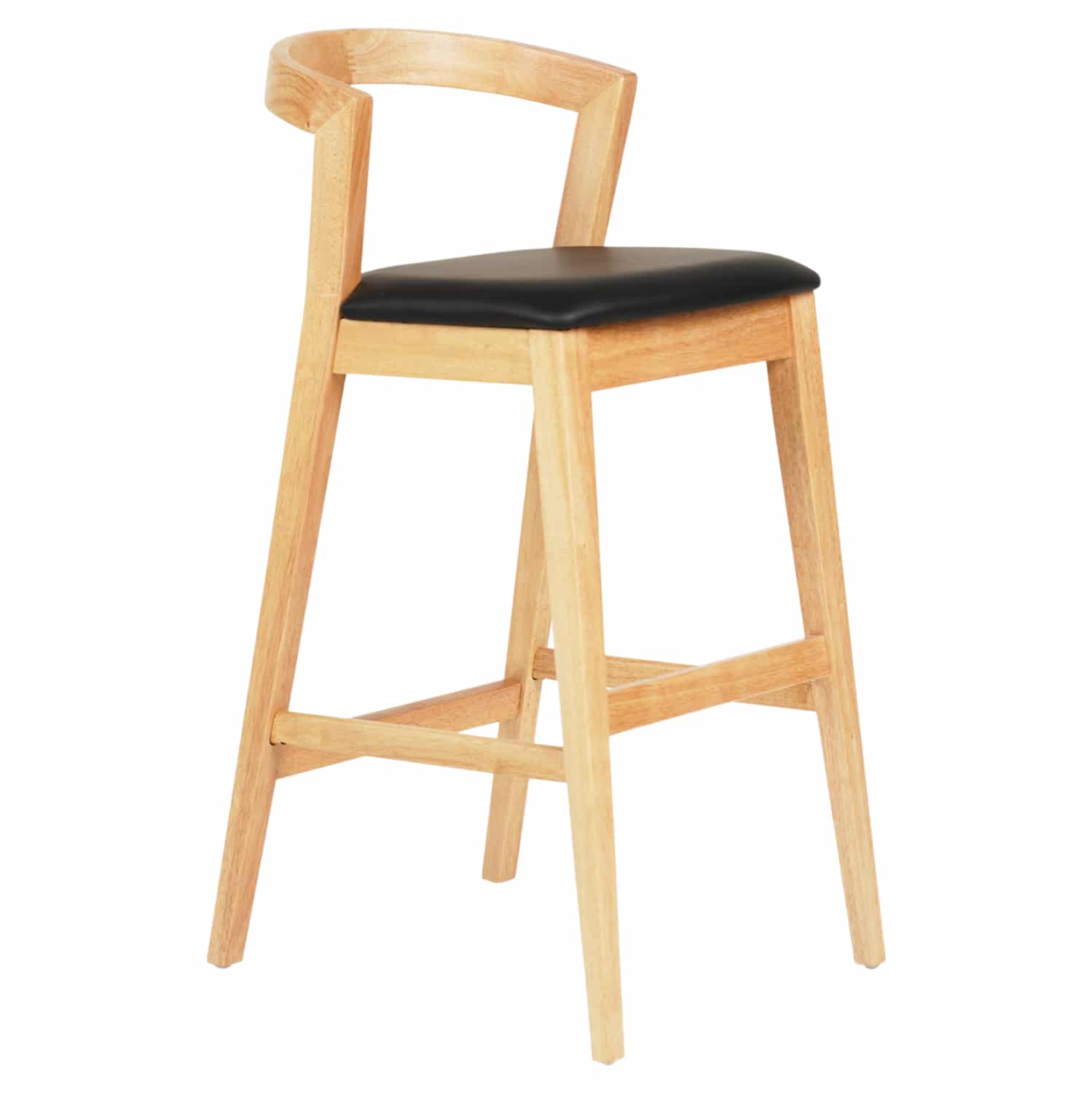 HM9952.01 ΣΚΑΜΠΟ ΜΠΑΡ NAMI HM9952.01 RUBBERWOOD ΣΕ ΟΑΚ-ΜΑΥΡΟ PU 47,5x59x102,5Υεκ. - Image 1