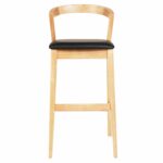 ΣΚΑΜΠΟ ΜΠΑΡ NAMI HM9952.01 RUBBERWOOD ΣΕ ΟΑΚ-ΜΑΥΡΟ PU 47,5x59x102,5Υεκ. - Image 3