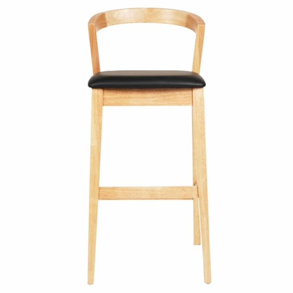 ΣΚΑΜΠΟ ΜΠΑΡ NAMI HM9952.01 RUBBERWOOD ΣΕ ΟΑΚ-ΜΑΥΡΟ PU 47,5x59x102,5Υεκ. - Image 3