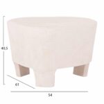 ΤΡΑΠΕΖΙ ΣΑΛΟΝΙΟΥ ΣΕΙΡΑ SANTORINI HM18053 MDF ΣΕ ΥΠΟΛΕΥΚΟ ΧΡΩΜΑ 54x61x40,5Υεκ. - Image 2