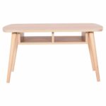 ΤΡΑΠΕΖΙ ΣΑΛΟΝΙΟΥ SLIVEN HM18178.03 ΜΕΛΑΜΙΝΗ ΣΕ ΣΟΝΑΜΑ-ΠΟΔΙΑ ΦΥΣΙΚΟ 90x50x47,5Υεκ - Image 3