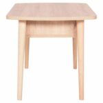 ΤΡΑΠΕΖΙ ΣΑΛΟΝΙΟΥ SLIVEN HM18178.03 ΜΕΛΑΜΙΝΗ ΣΕ ΣΟΝΑΜΑ-ΠΟΔΙΑ ΦΥΣΙΚΟ 90x50x47,5Υεκ - Image 4