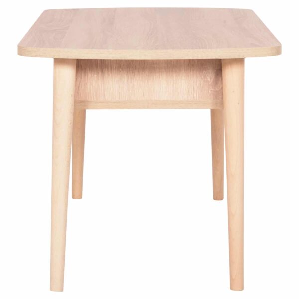 ΤΡΑΠΕΖΙ ΣΑΛΟΝΙΟΥ SLIVEN HM18178.03 ΜΕΛΑΜΙΝΗ ΣΕ ΣΟΝΑΜΑ-ΠΟΔΙΑ ΦΥΣΙΚΟ 90x50x47,5Υεκ - Image 4